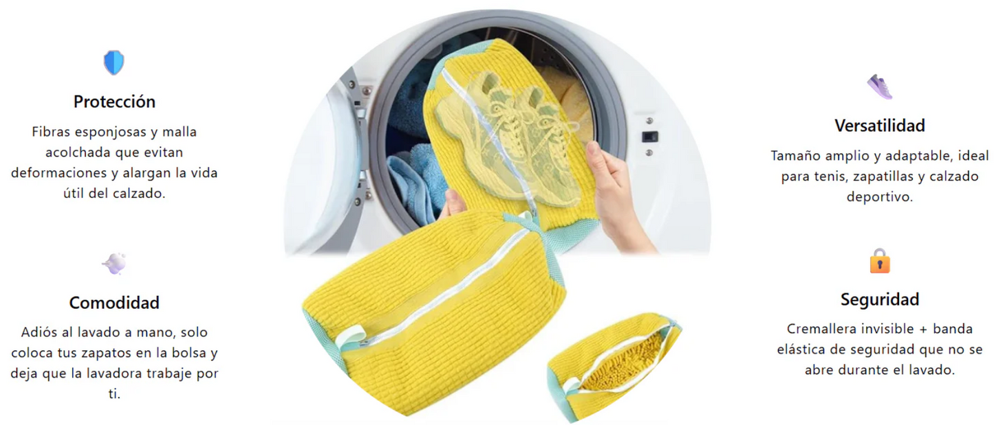 Bolsa Limpia Zapatos para Lavadora - ZapBAG