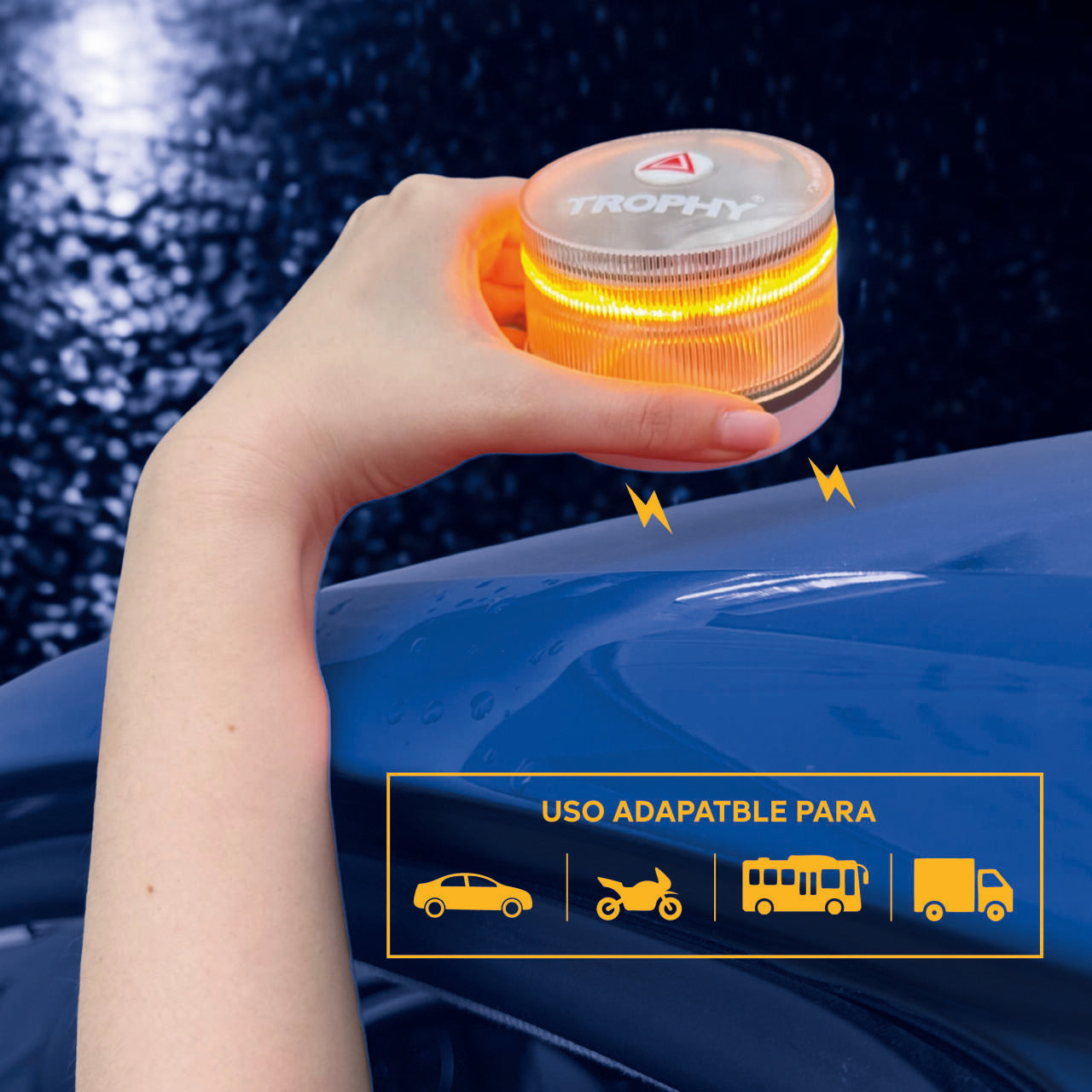 Baliza Luz Emergencia V16 Homologada DGT con Geolocalización